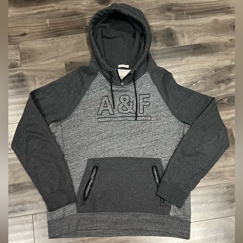 Abercrombie & Fitch Men's Gray Hoodie